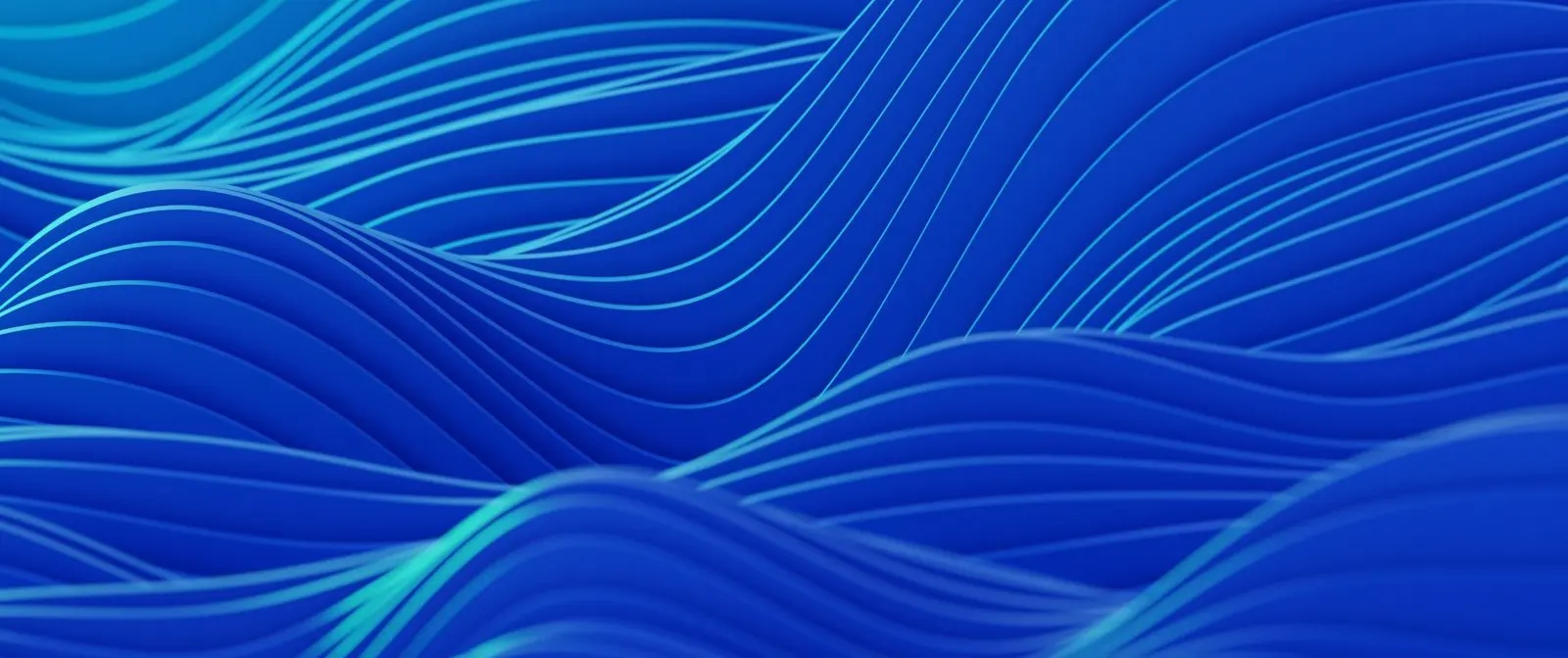 Abstract blue waves
